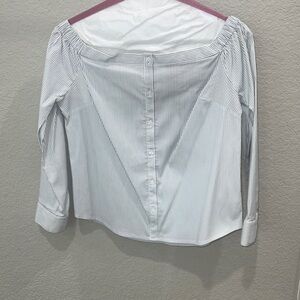 Express blouse-pinstripe